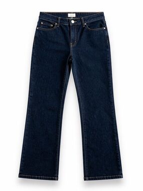 LOFT Petite Bootcut Jeans 14P Dark Wash Mid Rise Classic Denim